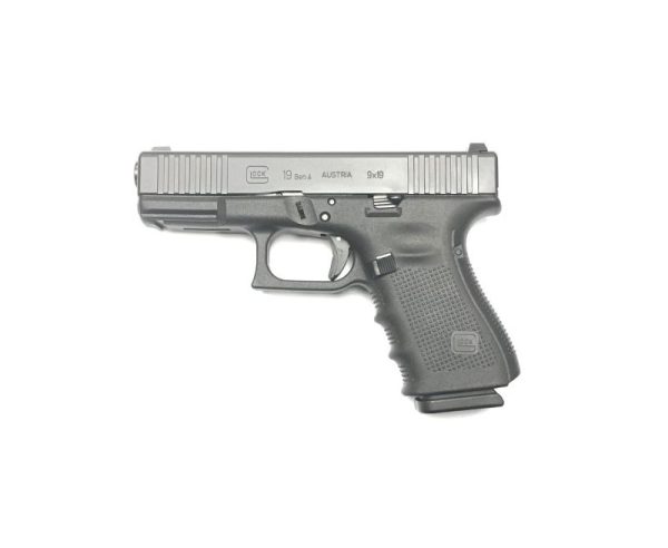 Glock G19 Gen 4 Black 9mm 4.01-inch 15rd Front Serrations