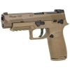 Sig Sauer P320F M17 Coyote Tan 9mm 4.7" Barrel 17-Rounds SIGLITE Front Sights 1 Magazine - Image 2