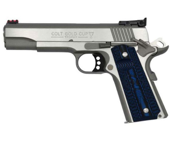 Colt Firearms Gold Cup Lite 1911 Stainless .38 Super 5-inch 9Rds Adjustable Sights