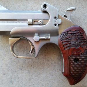 Bond Arms Patriot Defender Derringer Stainless with Wood Grips 45LC/410 3-inch