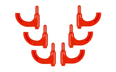 Firearm Safety Devices Handgun Chamber Flags Orange 6-Pack