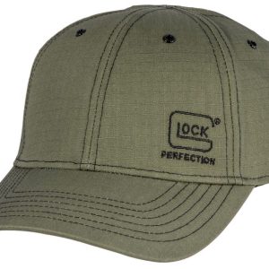 Glock 1986 Ripstop Hat Olive Green Cotton Velcro
