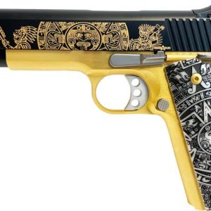Kimber Custom II Two Tone 24 Carat Gold / Black "Aztec" Style 45ACP 5" Barrel 7-Rounds Machine Guns Kings Exclusive