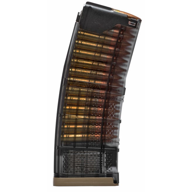 Lancer L5 Advanced Warfighter Magazine 300 BLK Translucent/FDE 30-Rounds
