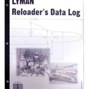 Lyman Reloaders Data Log