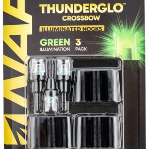 New Archery Thunderglo Illuminated Nock Green 3-Pack