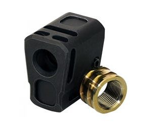 Samson Manufacturing Corp.Pocket Compensator, Fits 1/2 x 28 Threaded Barrel M&P Shield Black