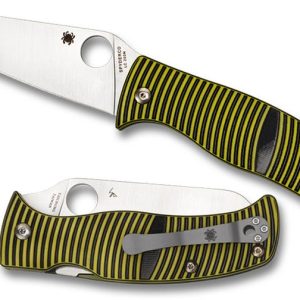 Spyderco Caribbean Salt 3.7" Plain Edge Sheepsfoot Shaped Rustproof LC200N Blade