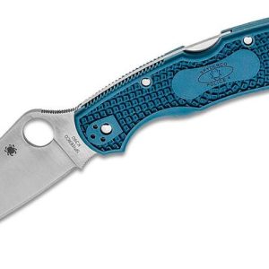 Spyderco Police 4 Lightweight Folding Knife 4.38" K390 Satin Plain Blade