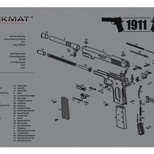 TekMat Original Cleaning Mat Gray 11x17" with 1911 Diagram