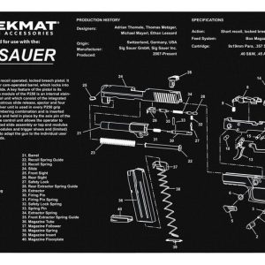 TekMat Original Cleaning Mat 11x17" with Sig P250 Diagram