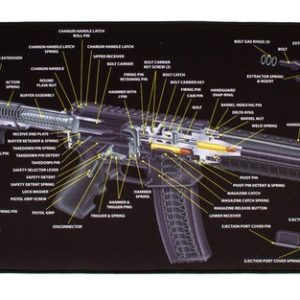 TekMat Ultra Premium Cleaning Mat AR-15 3D Cutaway 15" x 44"