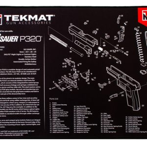 TekMat Ultra Premium Cleaning Mat 15x20" with Sig P320 Diagram
