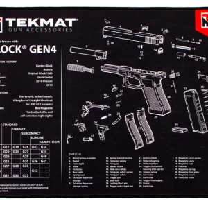 TekMat Ultra20 Premium Cleaning Mat Glock Gen4 Parts Diagram