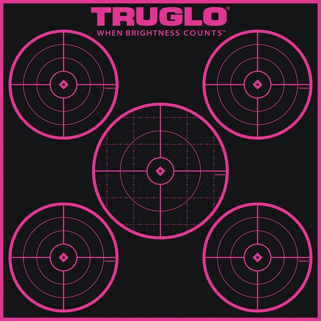 Truglo TARGET 5-BULL 12X12 PNK 6P