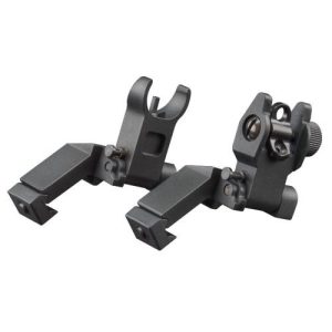 Aim Sports Inc AR Low Profile 45 Degree Flip Up Sights Black