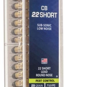 CCI Ammunition Specialty CB Brass .22 Short 29-Grain 100-Rounds LRN