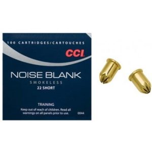 CCI Ammunition Noise Blank Smokeless .22 Short Blanks 100 Count