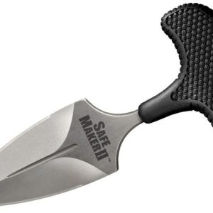 Cold Steel Safe Maker II Push Knife - 3.25" Plain Dagger Blade with Sheath