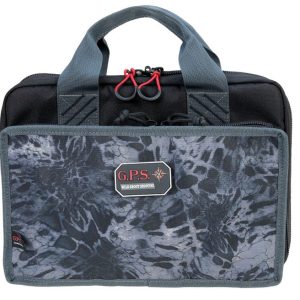 G-Outdoors Quad Pistol Range Bag Camo 14" L x 6" W x 11" H for 4 Handguns
