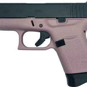 Glock 43 Pink Champagne 9mm 3.39-inch Barrel 6-Rounds Machine Guns Kings Exclusive