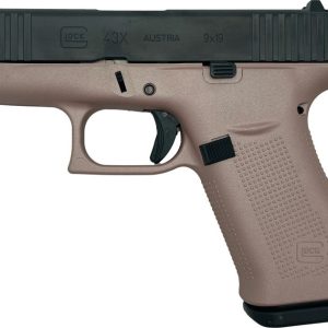 Glock 43X Rose Gold 9mm 3.4" Barrel 10-Rounds Machine Guns Kings Exclusive