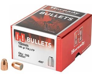 Hornady FMJ Handgun Bullets 10mm 180-Grain 100-Count FMJFP