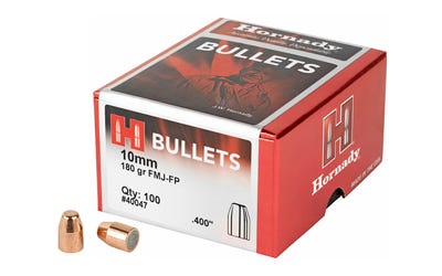 Hornady FMJ Handgun Bullets 10mm 180-Grain 100-Count FMJFP