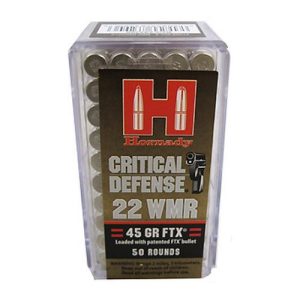 Hornady .22WMR 45 gr FTX Critical Defense 50rd