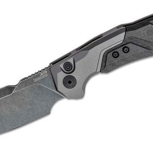 Kershaw 7850 Launch 14 AUTO Folding Knife 3.375" BlackWashed CPM-154 Cleaver Blade Gray