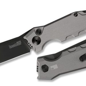 Kershaw Launch 7 Automatic Knife Gray Handle - 3.7" Plain Clip-Point Blade