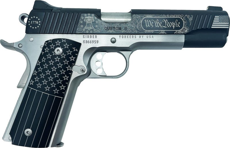 Kimber Custom II Two-Tone Black/ Stainless 45 ACP 5" Barrel 7-Rounds "Join or Die" Machine Guns Kings Exclusive - Image 2