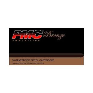 PMC Ammunition Bronze Brass .380 Ammo 90-Grain 50-Rounds FMJ