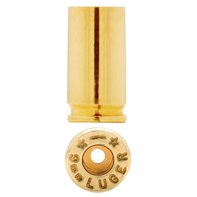 Starline 9mm Luger Unprimed Brass Cases 100 Count 9EUP-100