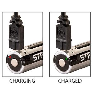 Streamlight 18650 li-ion rechargeable batteries with micro USB charge port