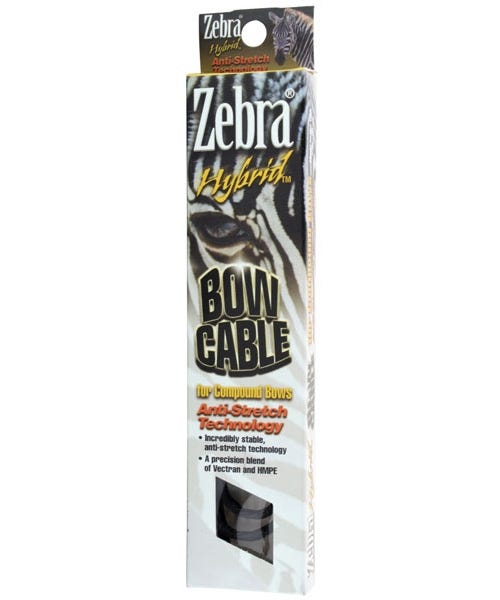 Zebra Bow Strings 34.5 Cable Black