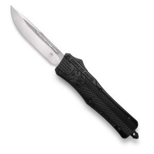 CobraTec CTK-1 Carbon Fiber OTF Knife - 3" Plain Drop Point Blade with Nylon Sheath