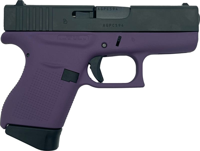 Glock 43 Purple / Black 9mm 3.39" Barrel 6-Rounds Machine Guns Kings Exclusive - Image 2
