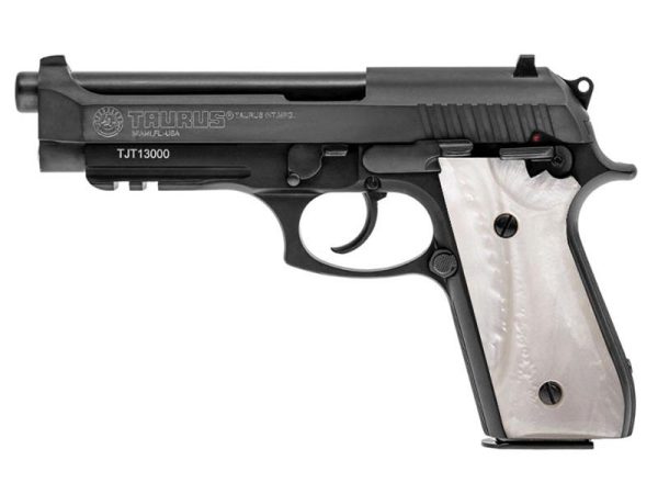 Taurus PT92 9mm 17rd Black W/ Pearl Grips
