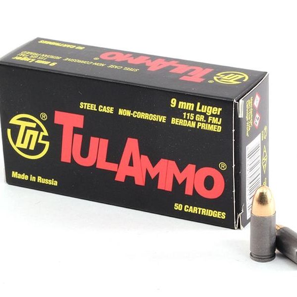 TulAmmo 9mm 115gr FMJ 50rd