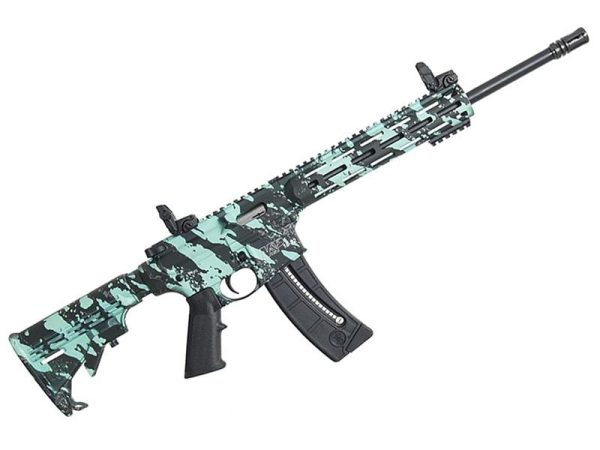 S&W M&P15-22 Sport .22LR 16" 25rd Rifle, Robin's Egg Blue