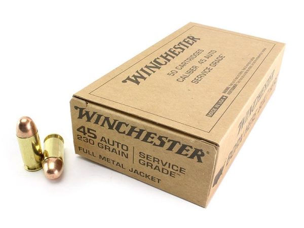 Winchester Service Grade .45ACP 230gr FMJ 50rd