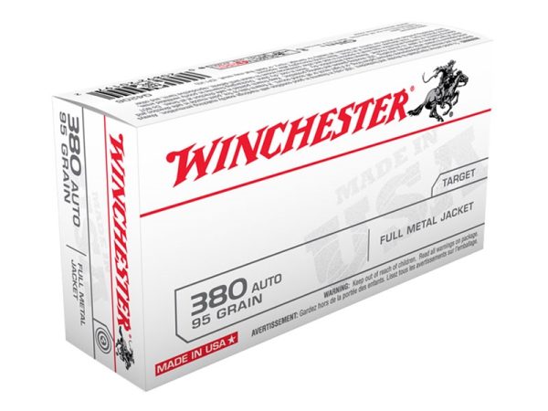 Winchester 380 Auto 95gr FMJ 50rd