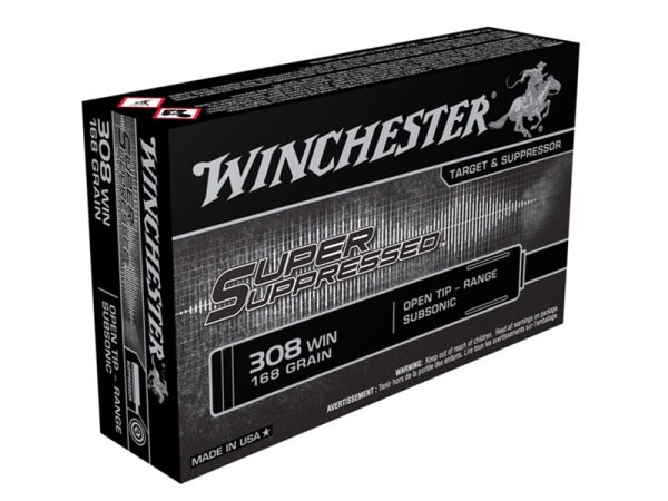 Winchester Super Suppressed .308 Win 168gr 20rd