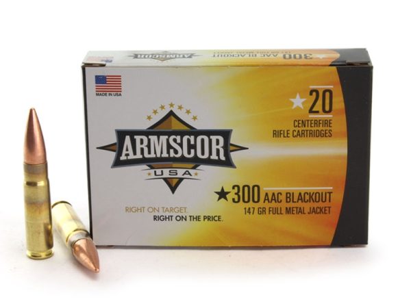 Armscor .300 Blackout 147gr FMJ 20rd