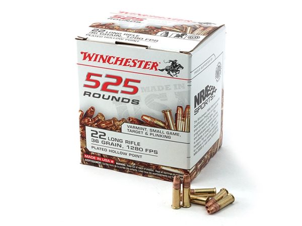 Winchester USA .22LR 36gr CPHP 525rd