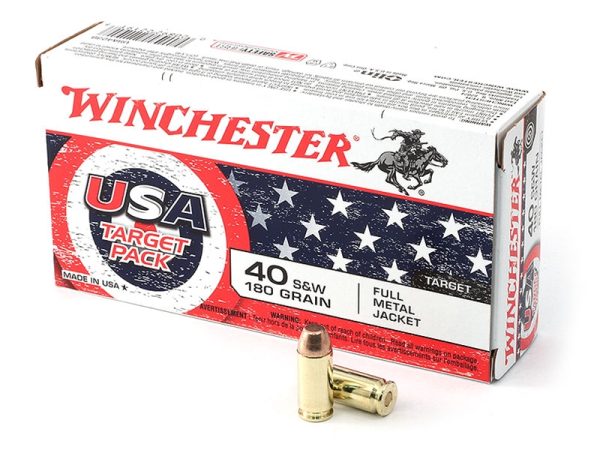 Winchester 40S&W 180gr FMJ USA 50rd