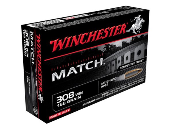 Winchester Match .308WIN 168gr Sierra MatchKing HPBT 20rd