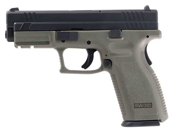 Springfield XD-9 Service 9mm 4" 10rd Pistol, OD Green