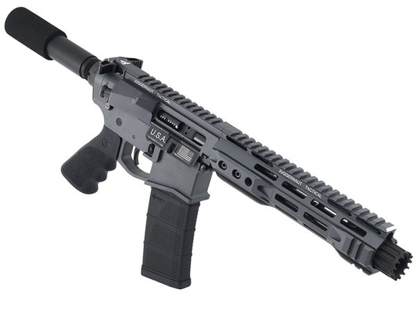 Juggernaut Tactical JT-15 SSP 5.56mm 8.5" Straight Pull Bolt Action Pistol, Sniper Gray